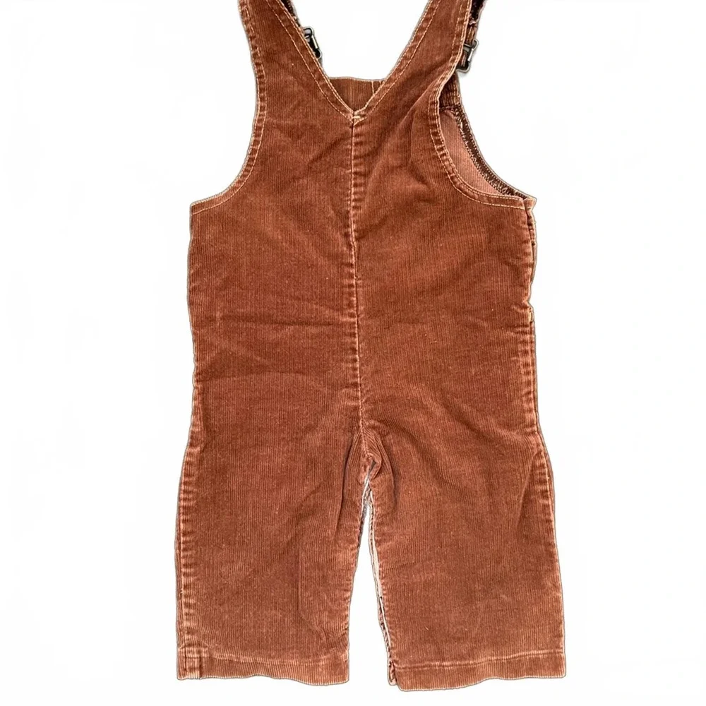 Carter's Corduroy Overalls Brown Vintage Style Adjustable Straps 18M